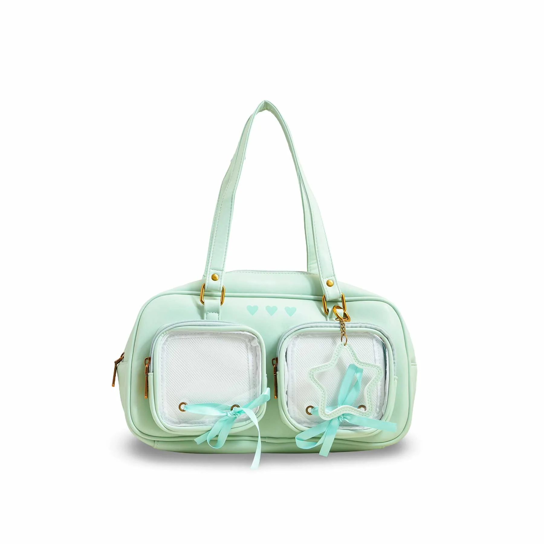 Green Women Formal Shoulder Bag P36233 - Image 2