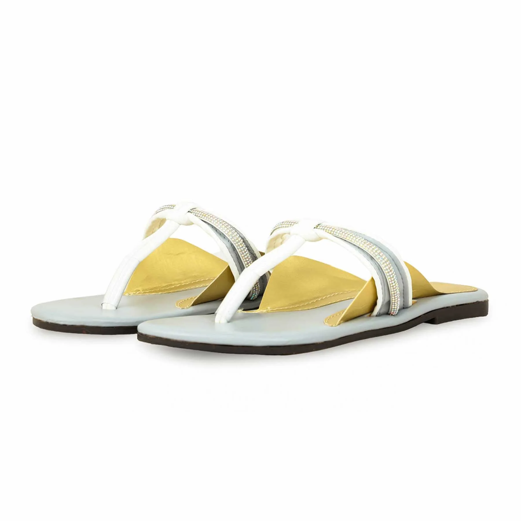 Grey Casual Chappal CL1897 - Image 3