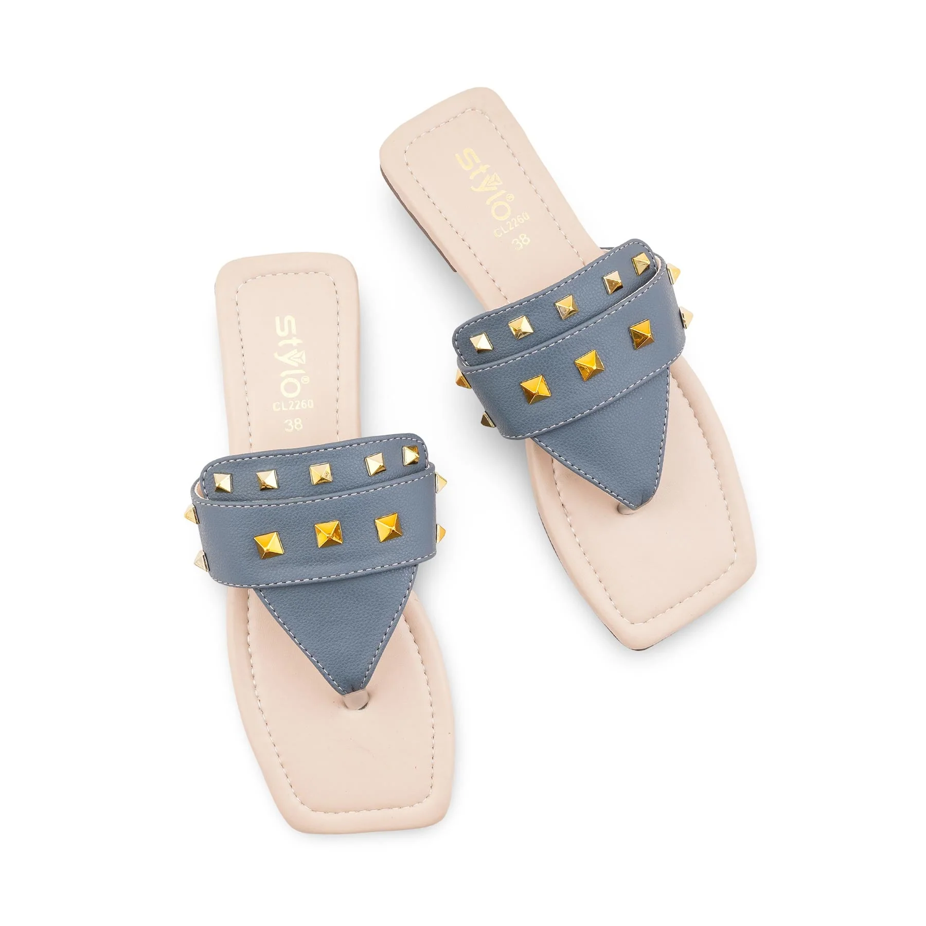 Grey Casual Chappal For Ladies CL2260 - Image 5