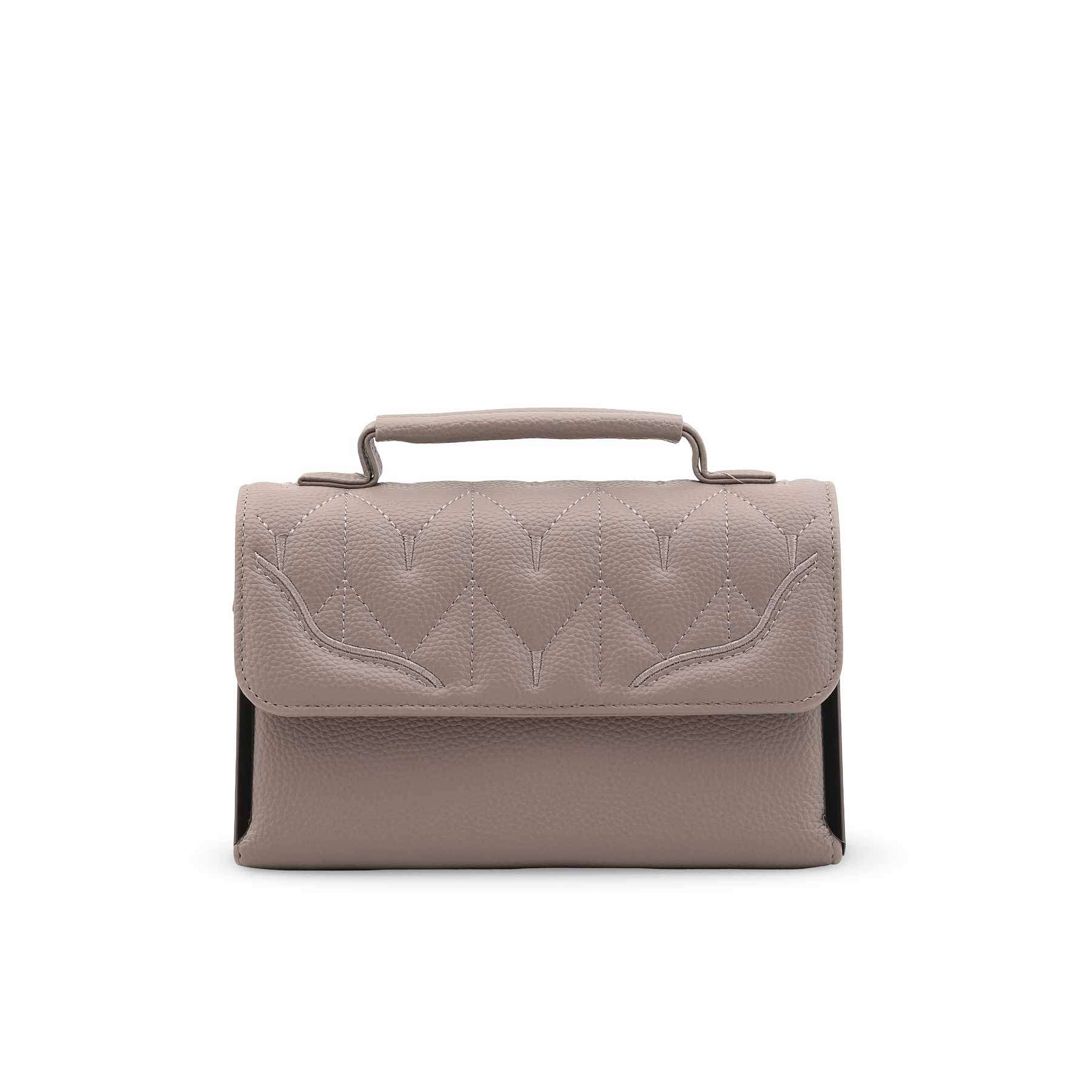 Grey Casual Pouch For Women P97661 - Image 2