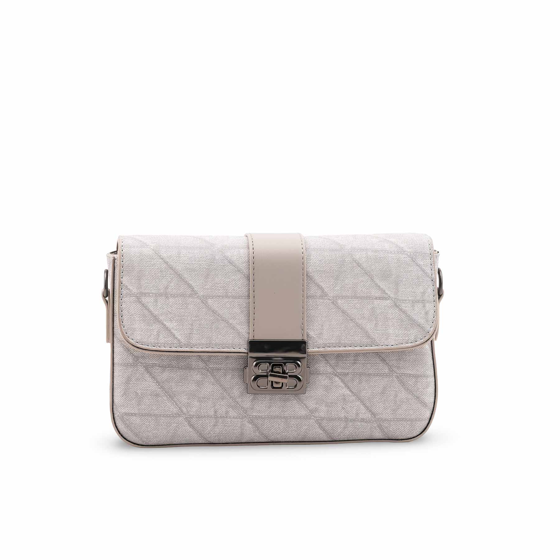 Grey Casual Pouch For Women P97675 - Image 2