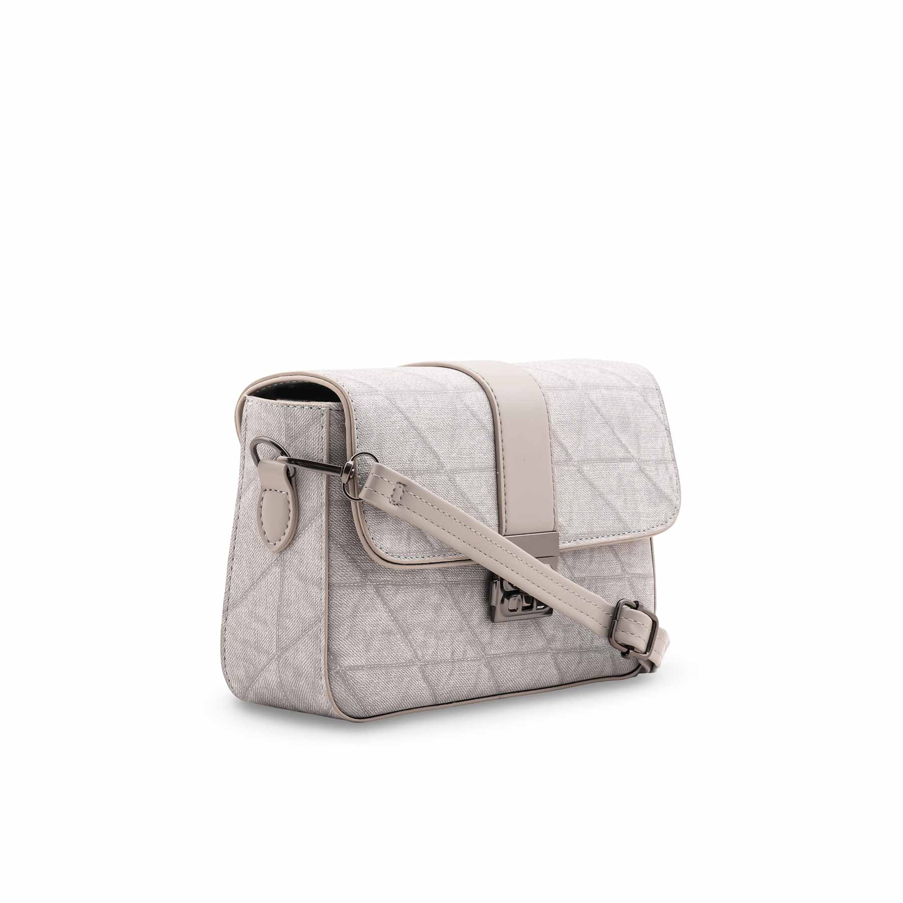 Grey Casual Pouch For Women P97675 - Image 3