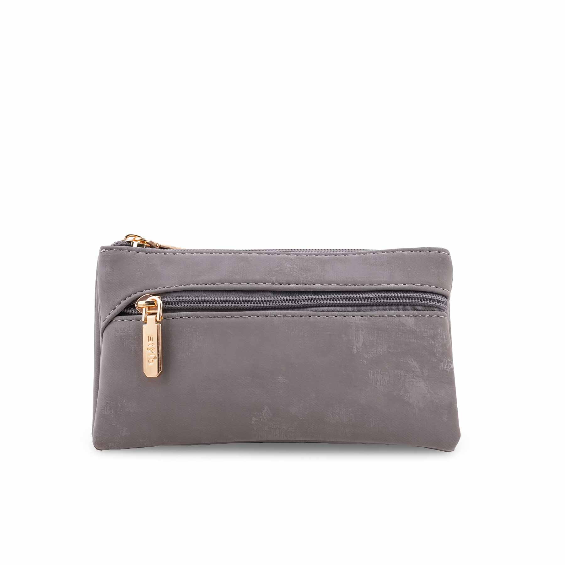 Grey Casual Pouch For Women P97683 - Image 2