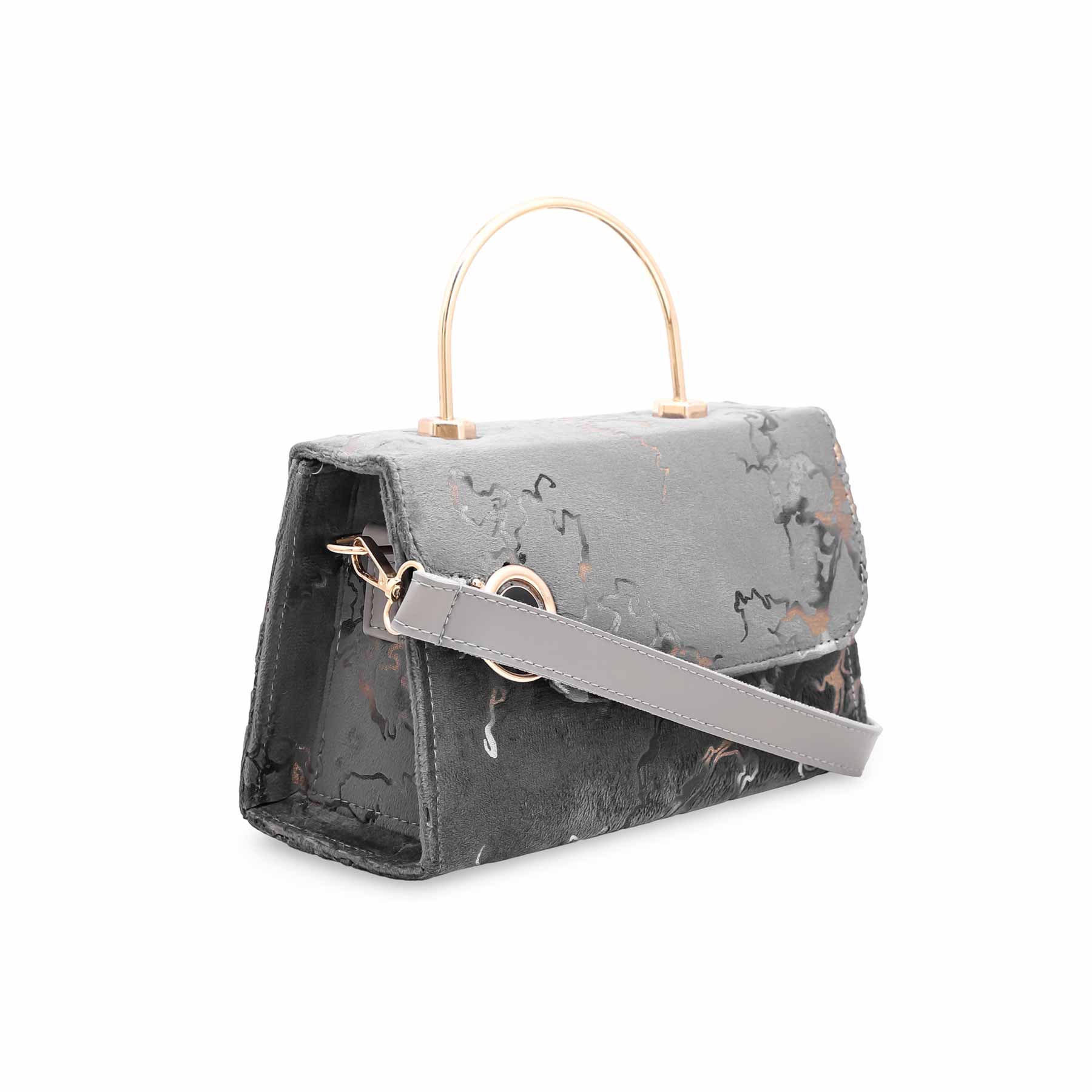 Grey Casual Shoulder Bag P55482 - Image 2