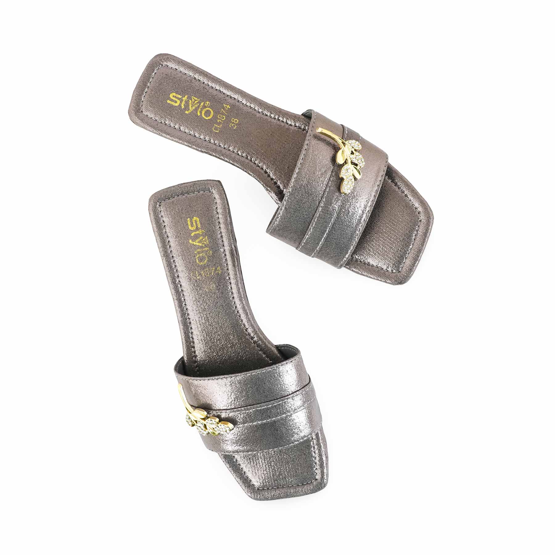 Grey Casual Slipper CL1874 - Image 5