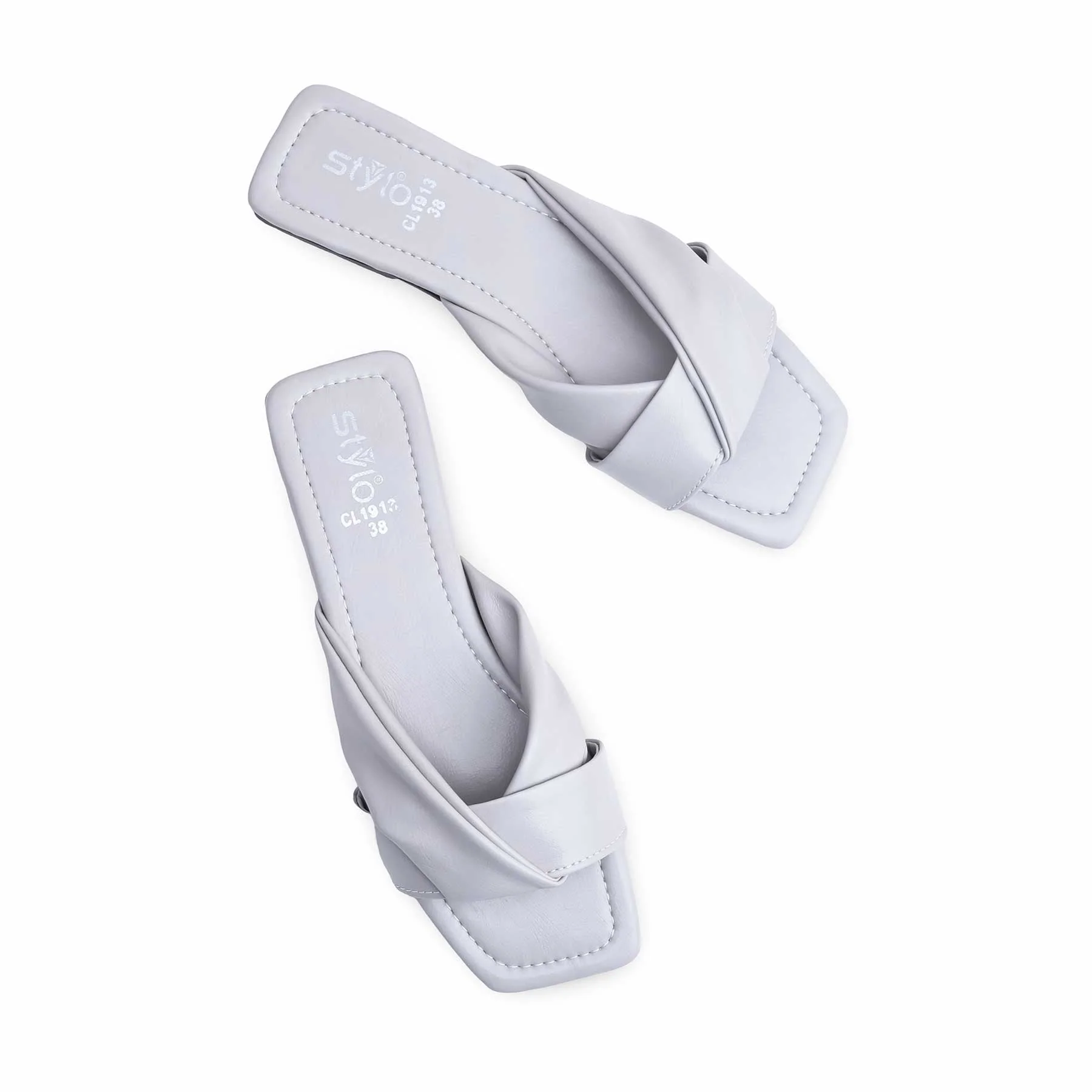 Grey Casual Slipper CL1913 - Image 4