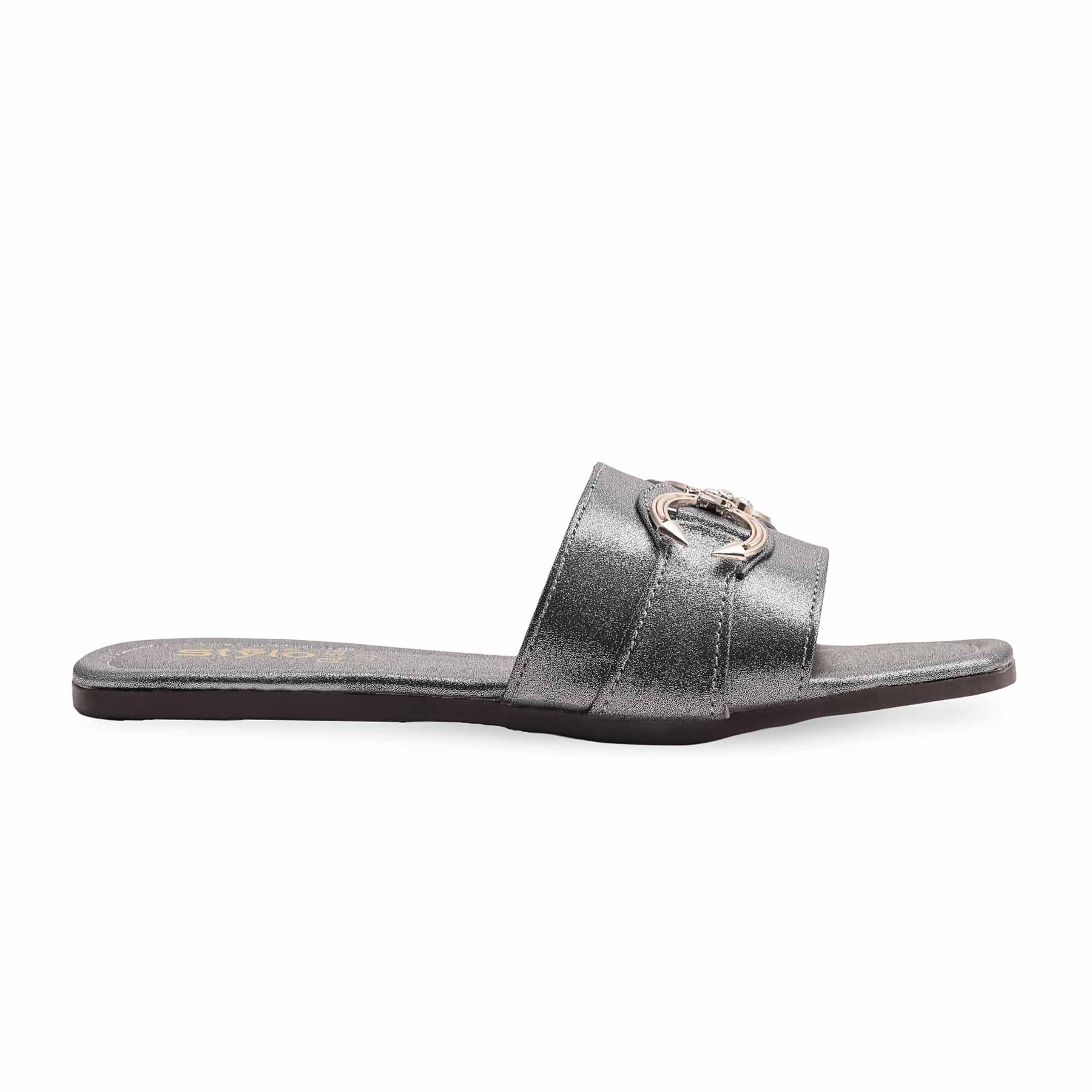 Grey Casual Slipper CL1926 - Image 2