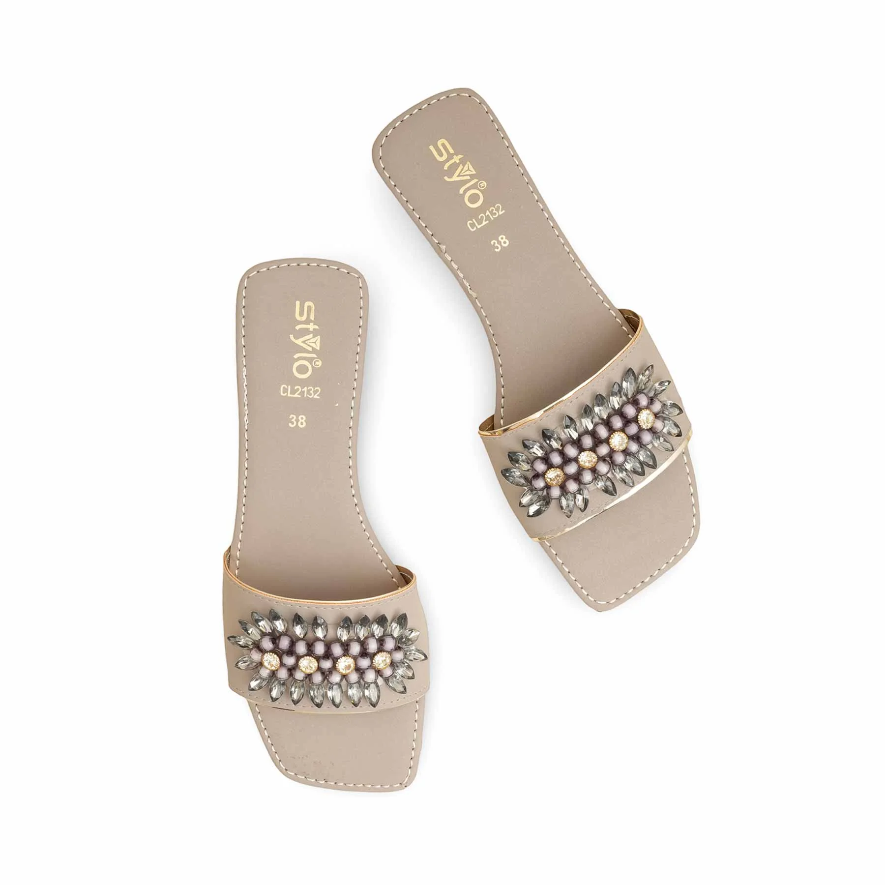 Grey Casual Slipper CL2132 - Image 5