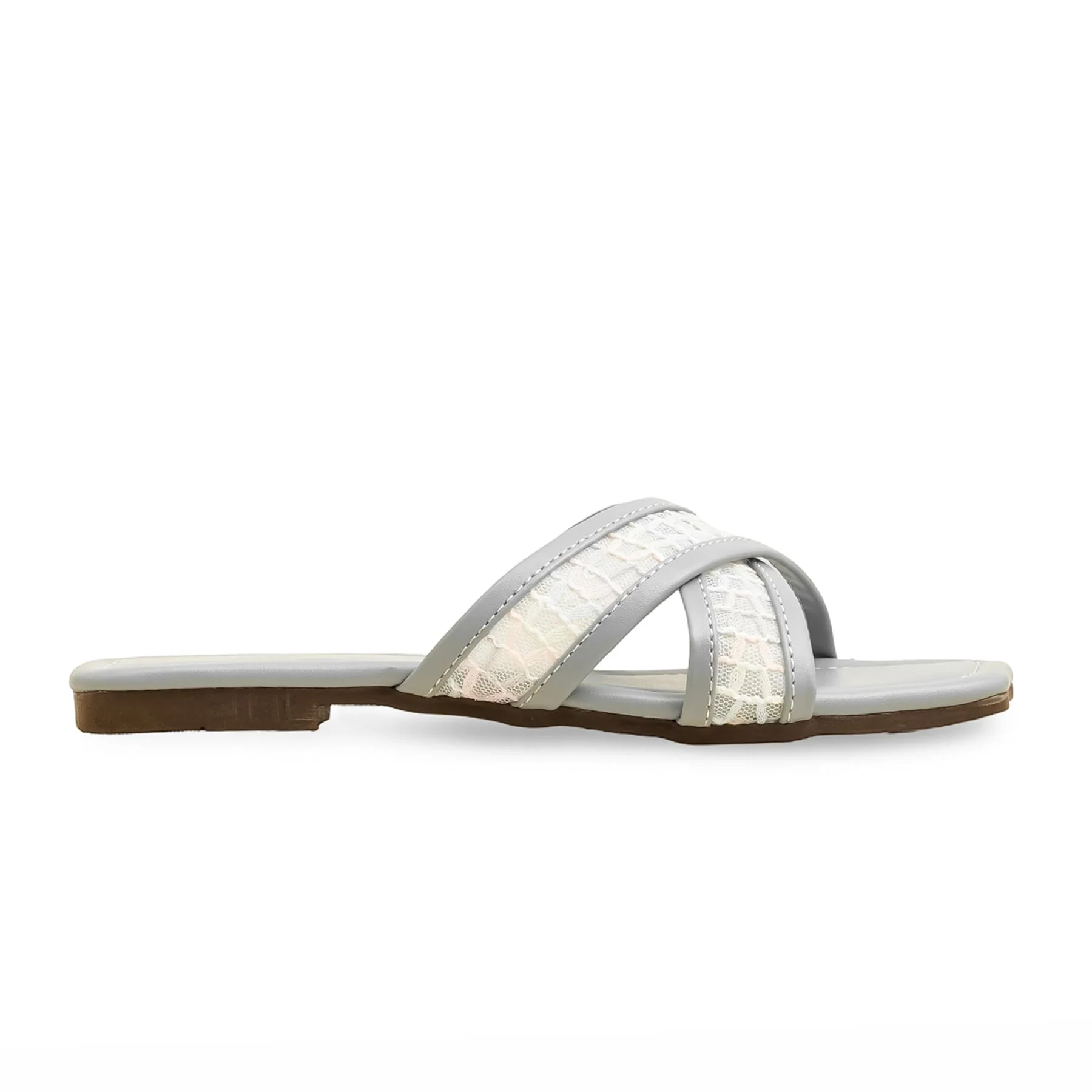 Grey Casual Slipper CL2138 - Image 2