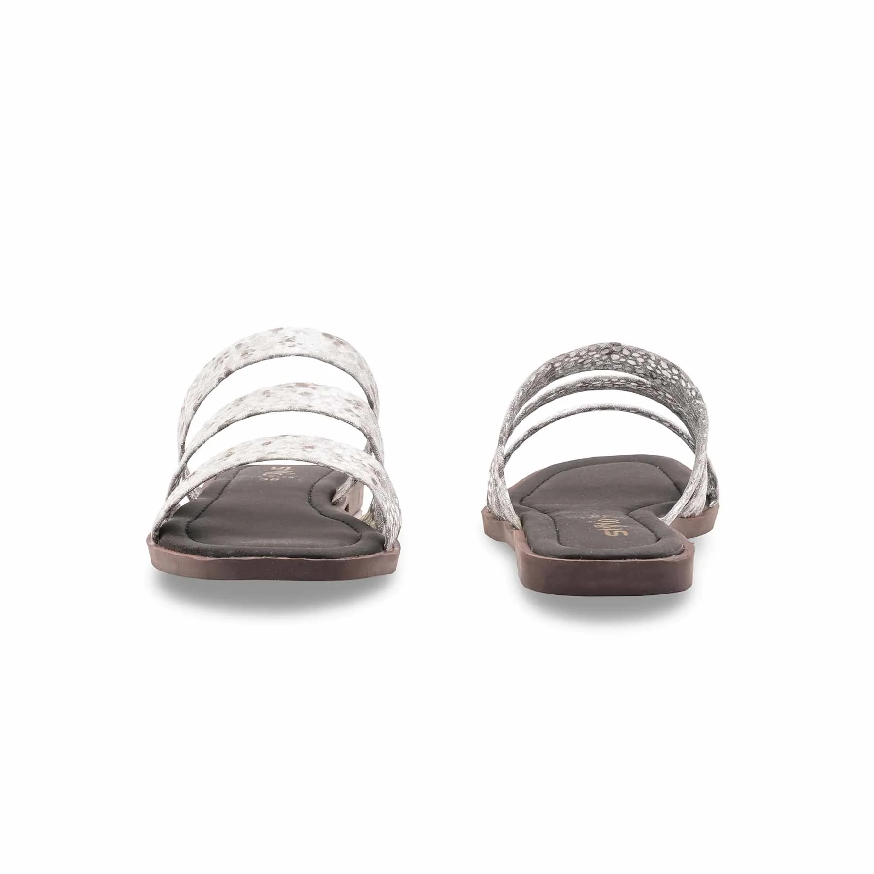 Grey Casual Slipper For Women CL2168 - Image 4