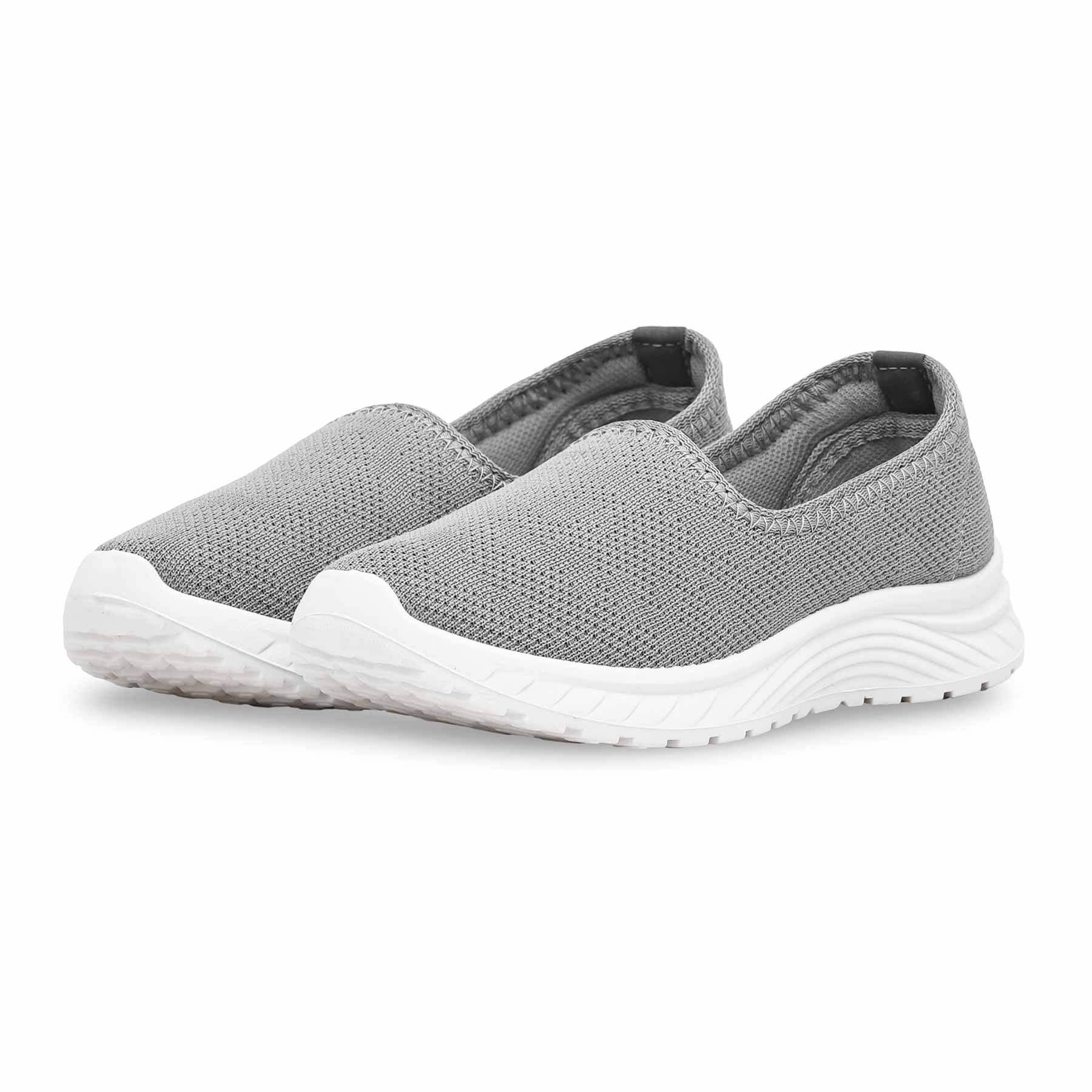 Grey Casual Sneaker For Women AT9099 - Image 3