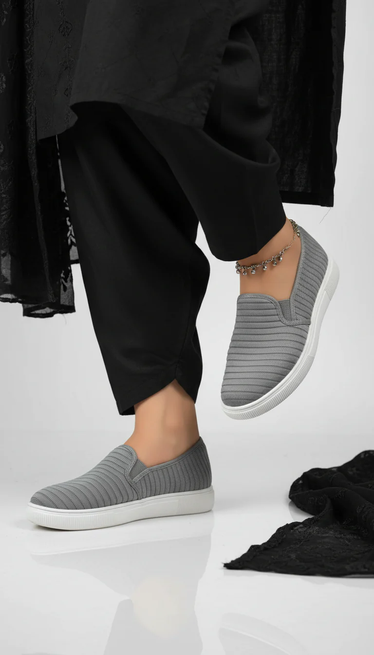 Grey Casual Sneaker WN6204 - Image 6