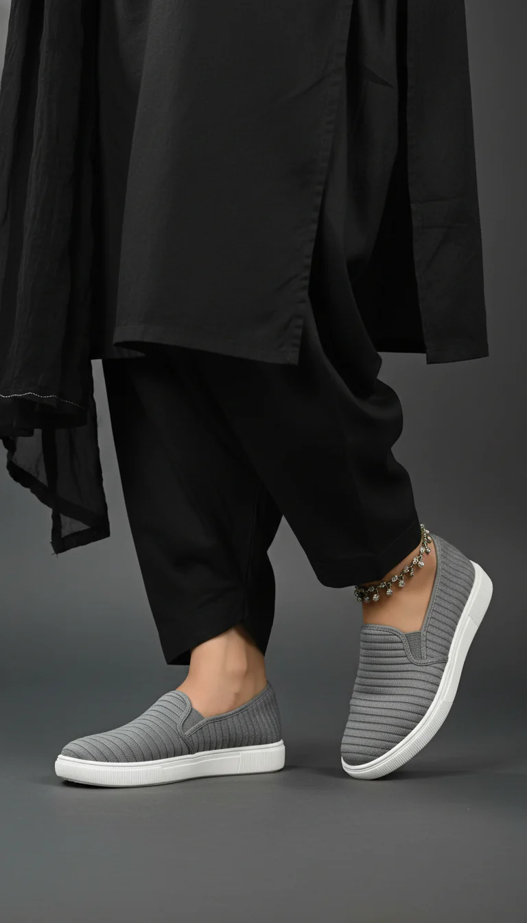 Grey Casual Sneaker WN6204 - Image 7