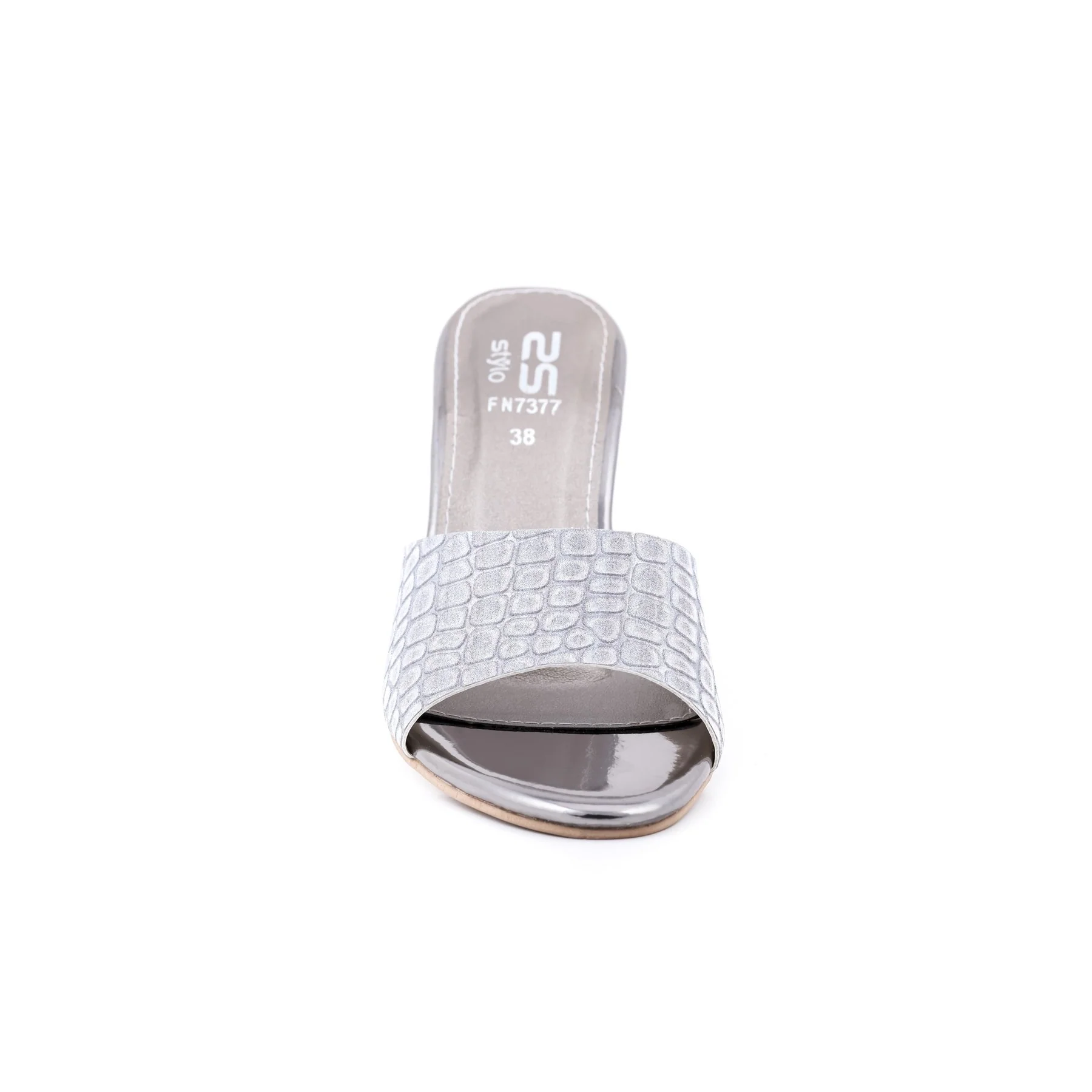 Grey Color Fancy Slippers FN7377 - Image 3