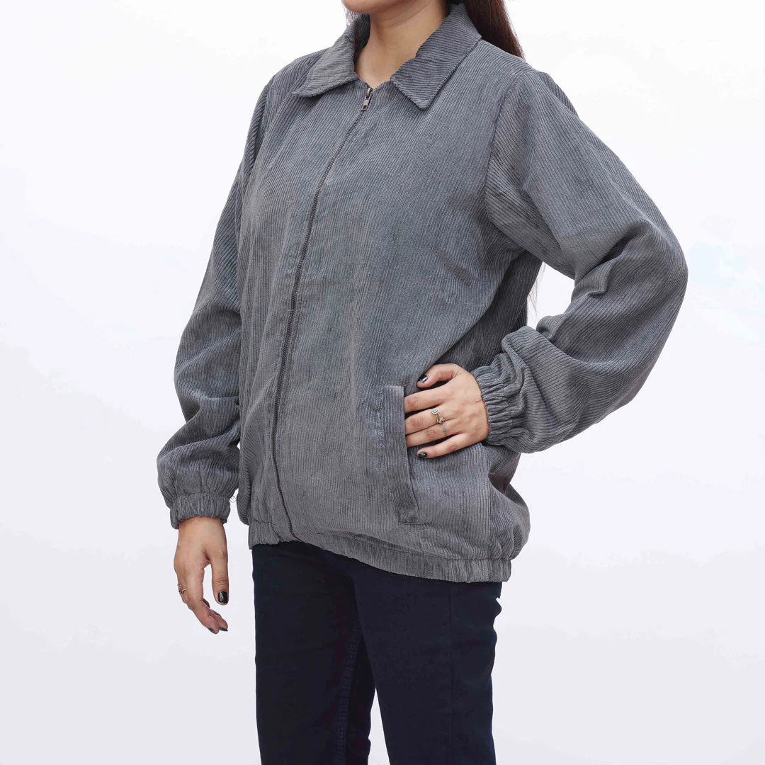 Grey Corduroy Jacket PW9054 - Image 2