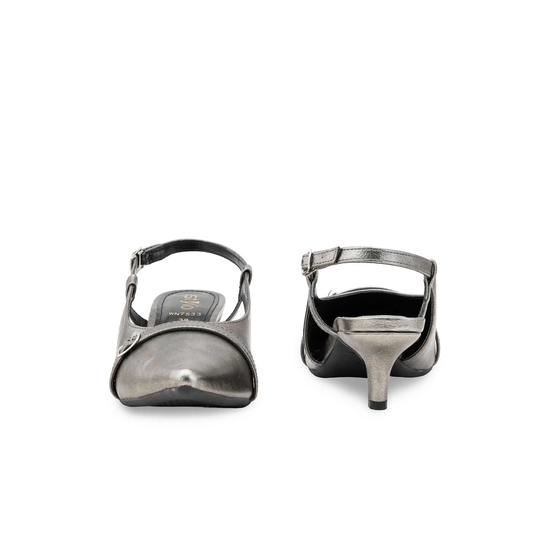 Grey Court Shoes For Ladies WN7533 - Image 4