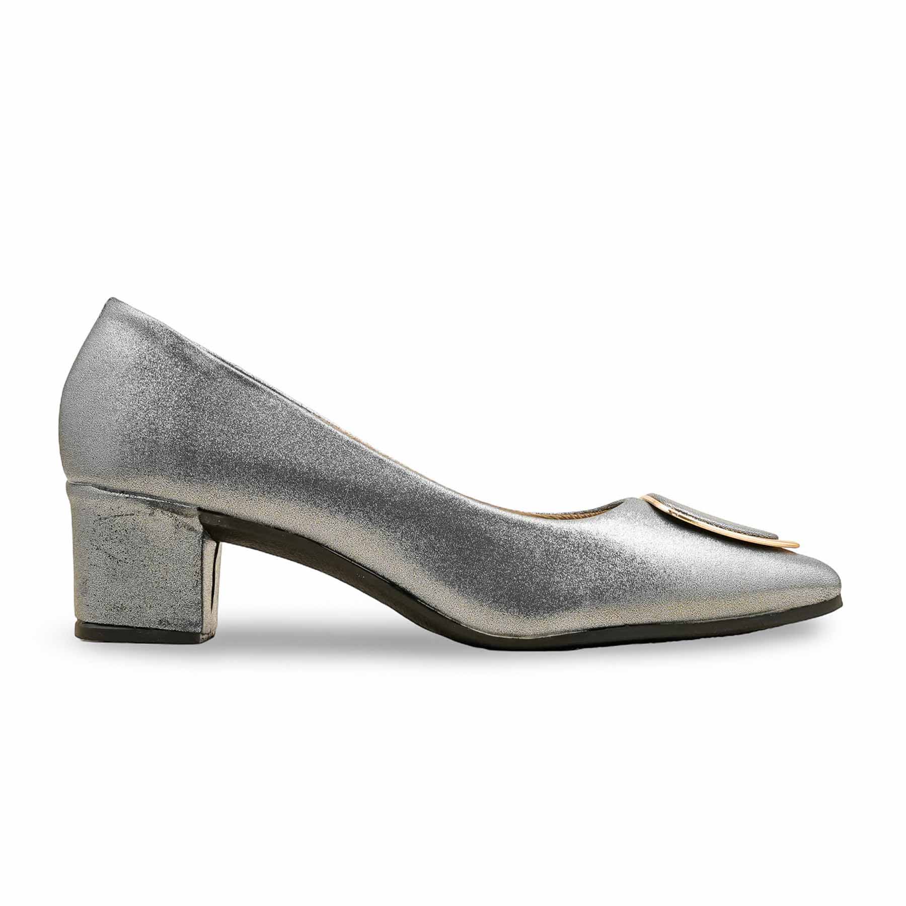 Grey Court Shoes For Ladies WN7537 - Image 2