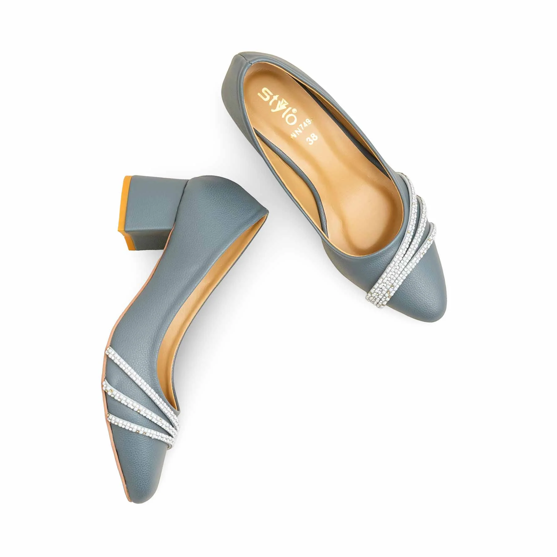 Grey Court Shoes For Women WN7494 - Image 5