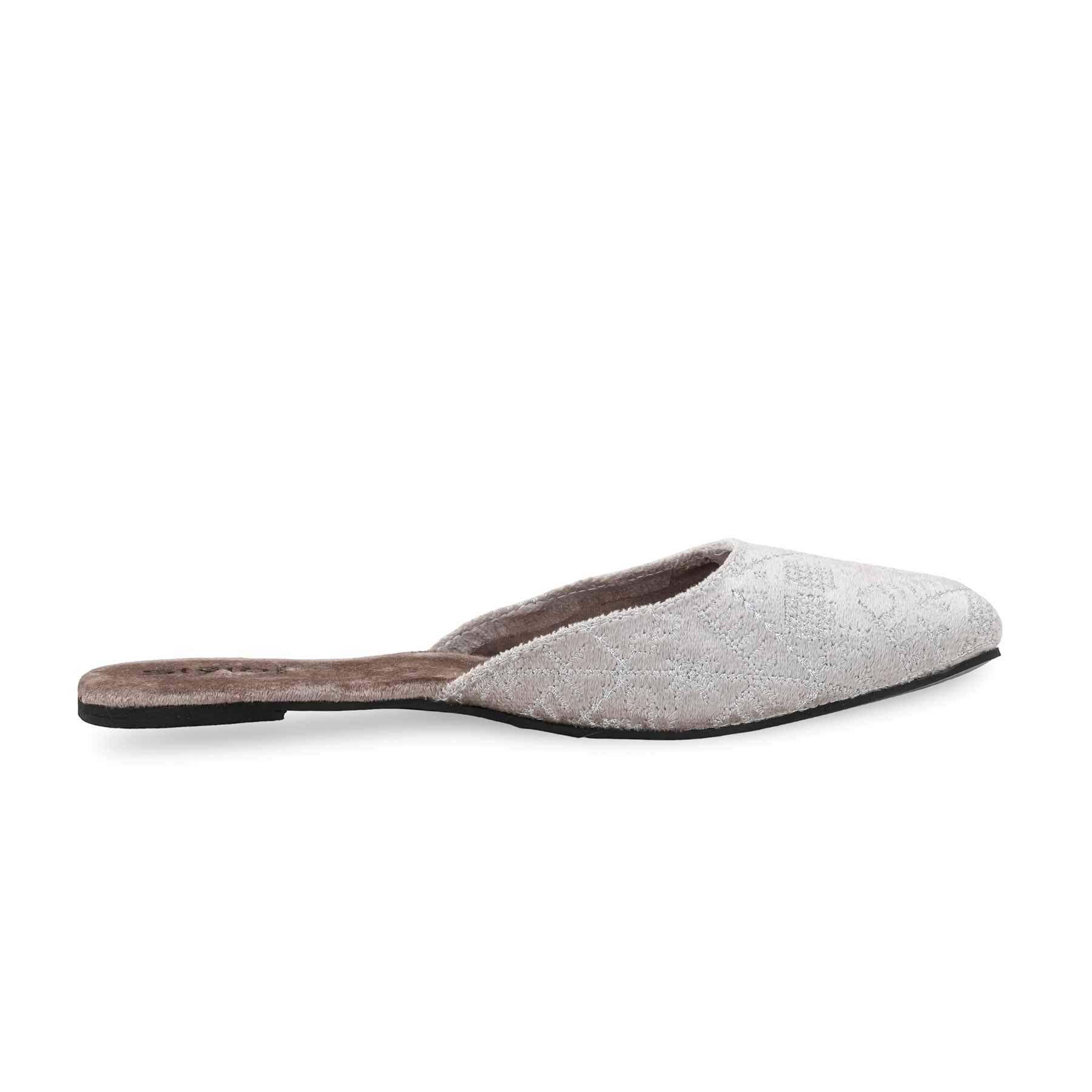 Grey Ethnic Back Open Khussa EC8602 - Image 2