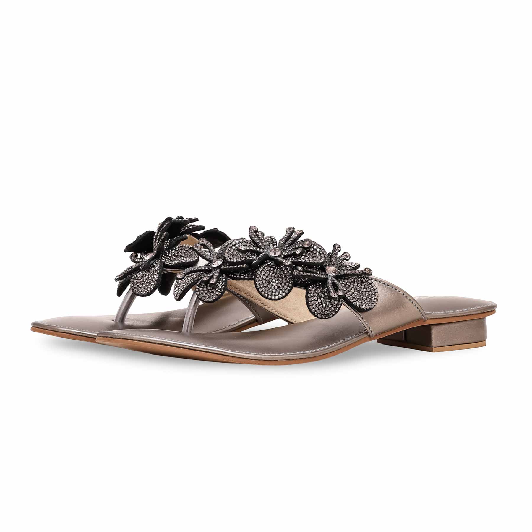 Grey Fancy Chappal FN0748 - Image 2