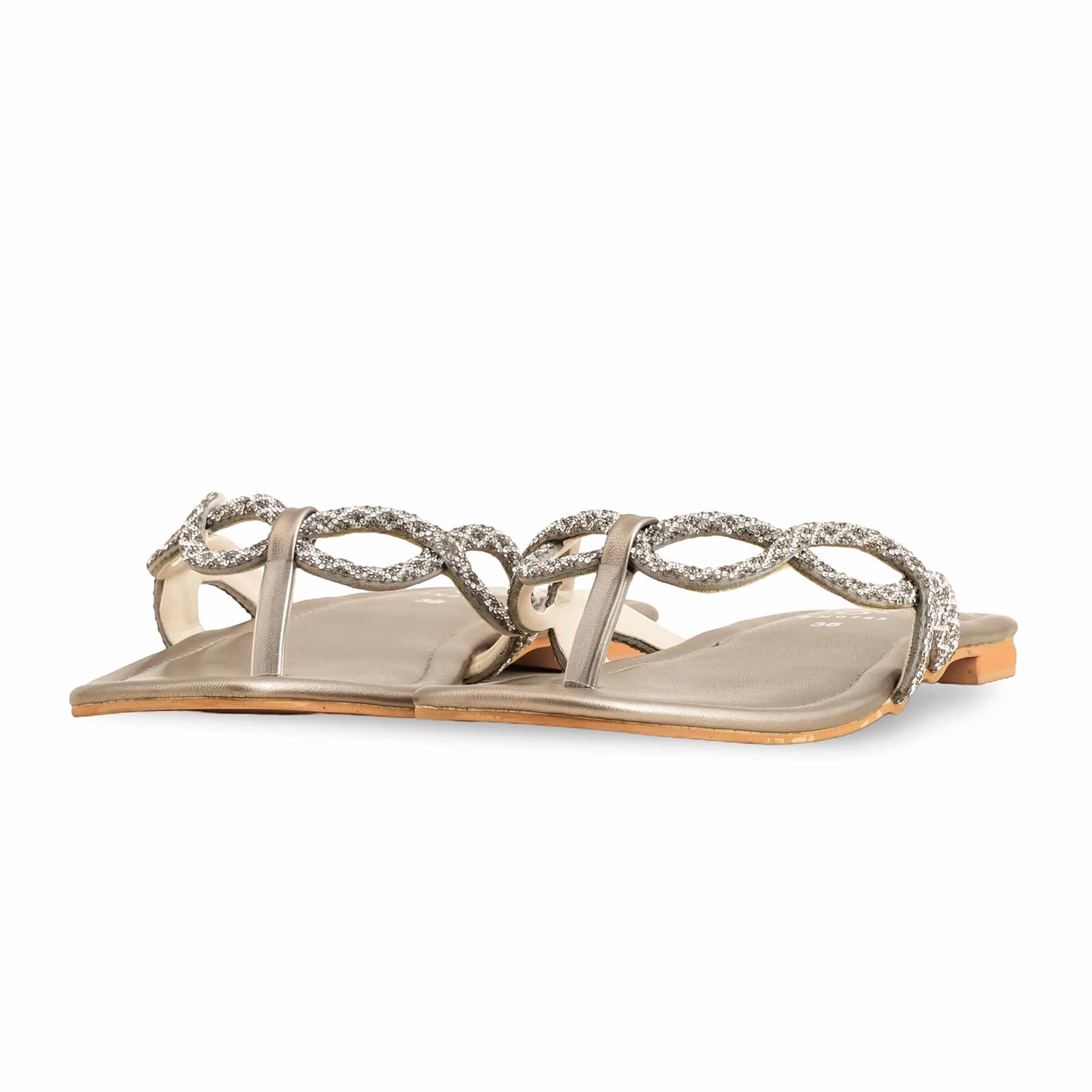 Grey Fancy Chappal FN0763 - Image 3