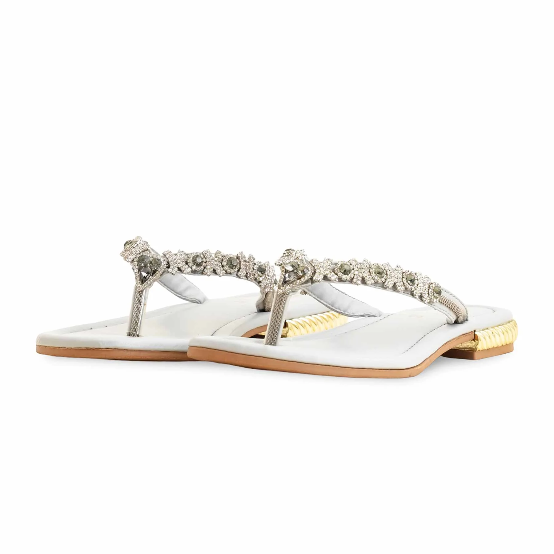Grey Fancy Chappal FN0778 - Image 3