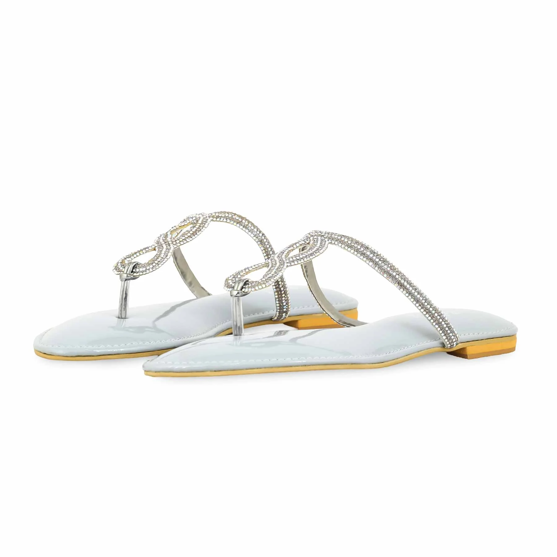 Grey Fancy Chappal FN0789 - Image 3