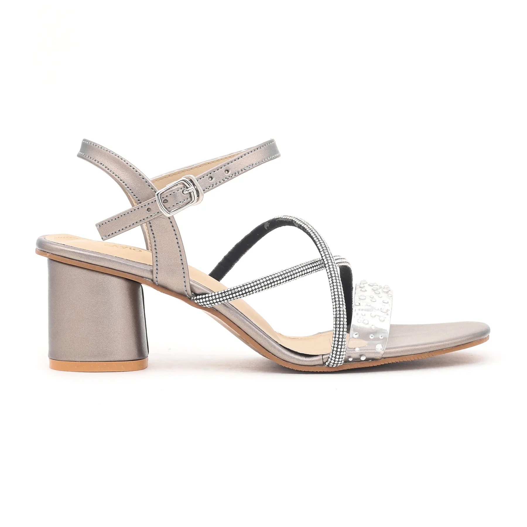 Grey Fancy Sandal FN5420 - Image 2