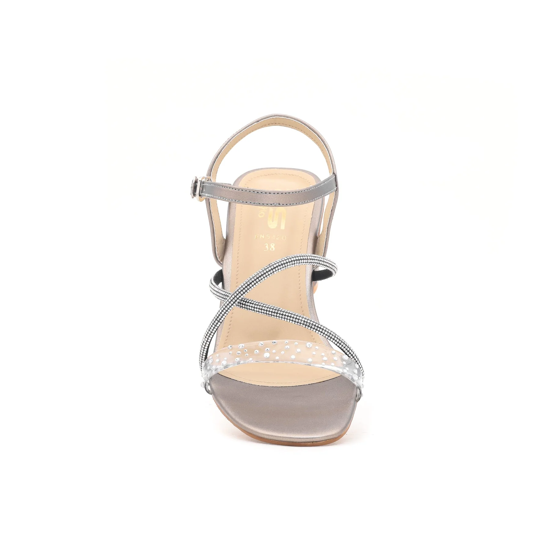 Grey Fancy Sandal FN5420 - Image 3