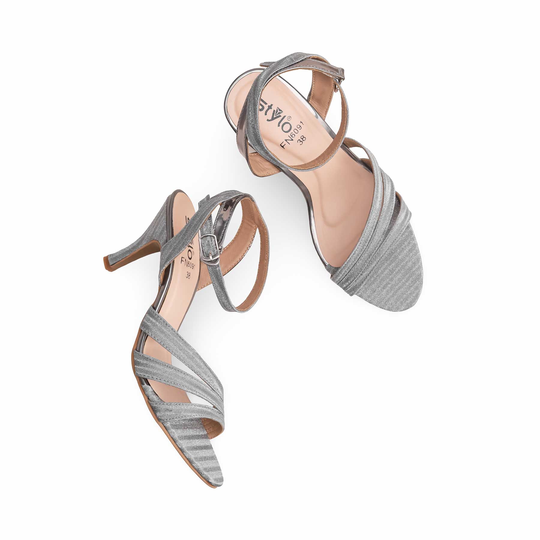 Grey Fancy Sandal FN6091 - Image 5