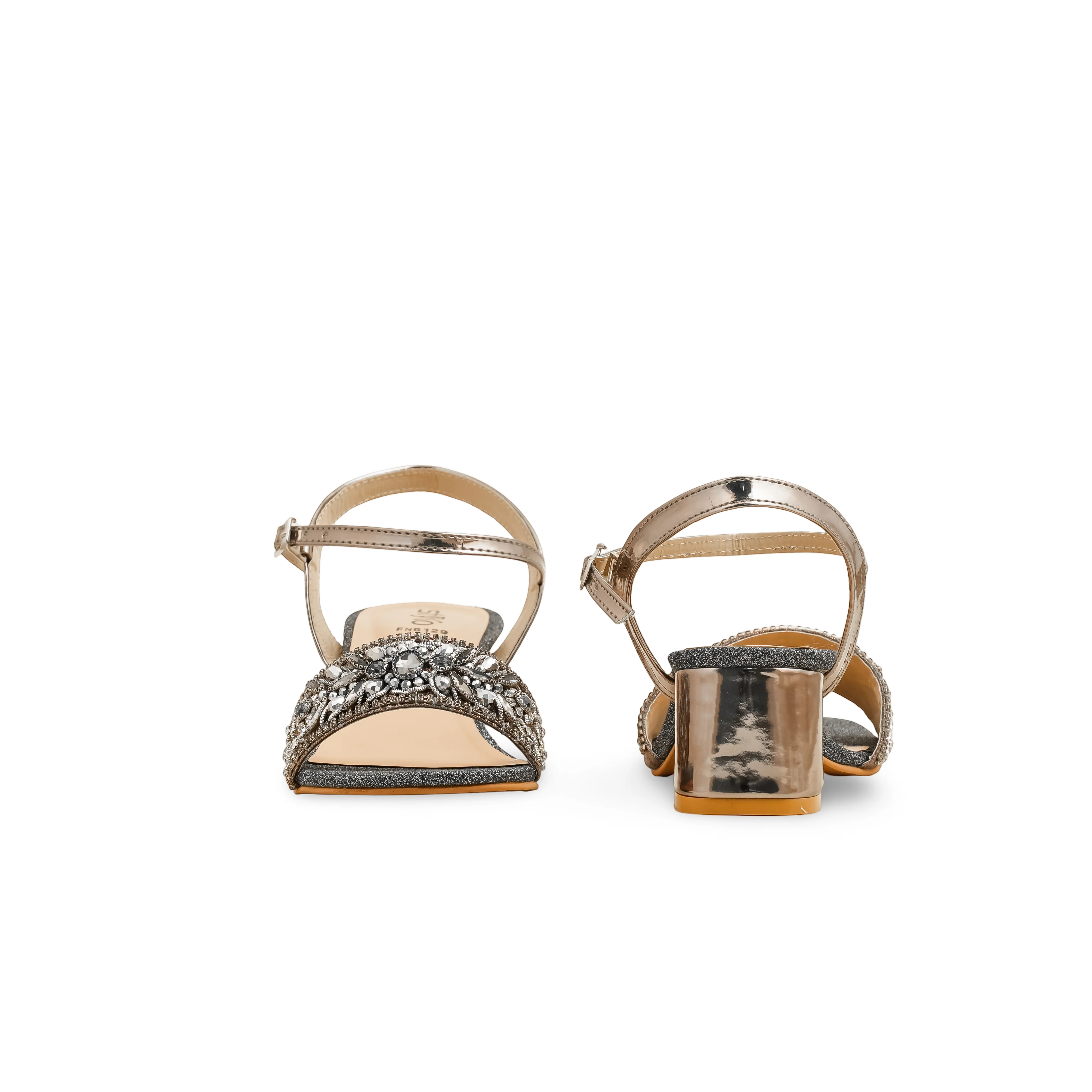 Grey Fancy Sandal FN6129 - Image 4
