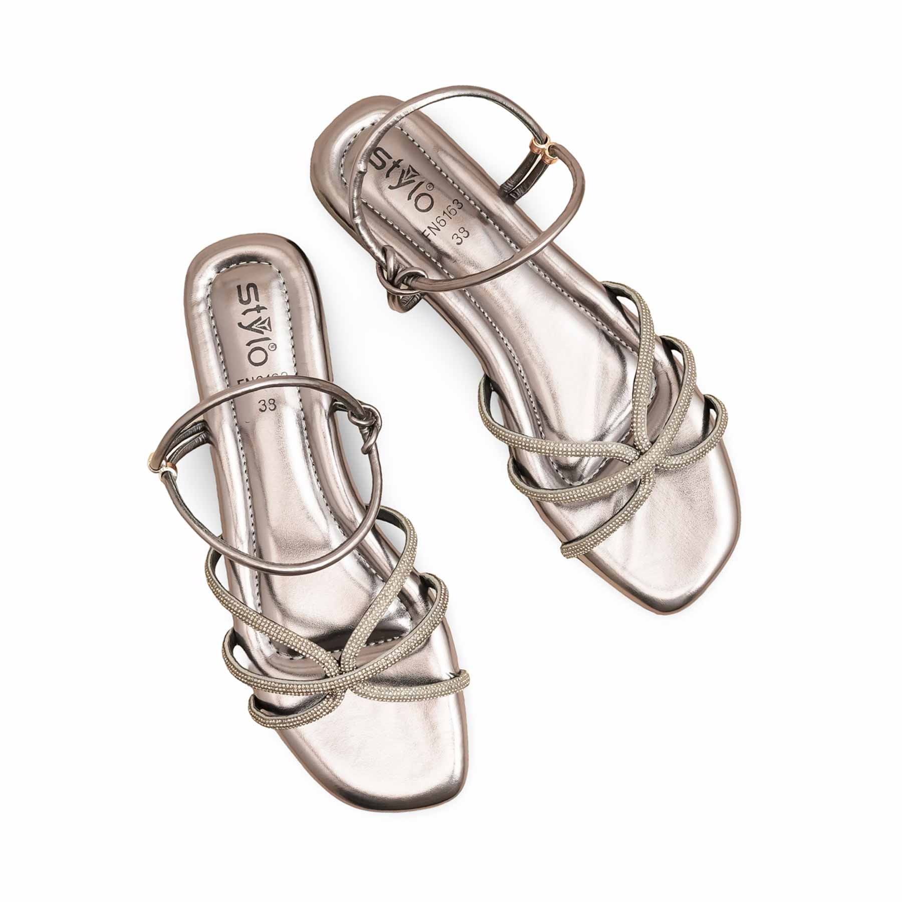 Grey Fancy Sandal FN6163 - Image 5