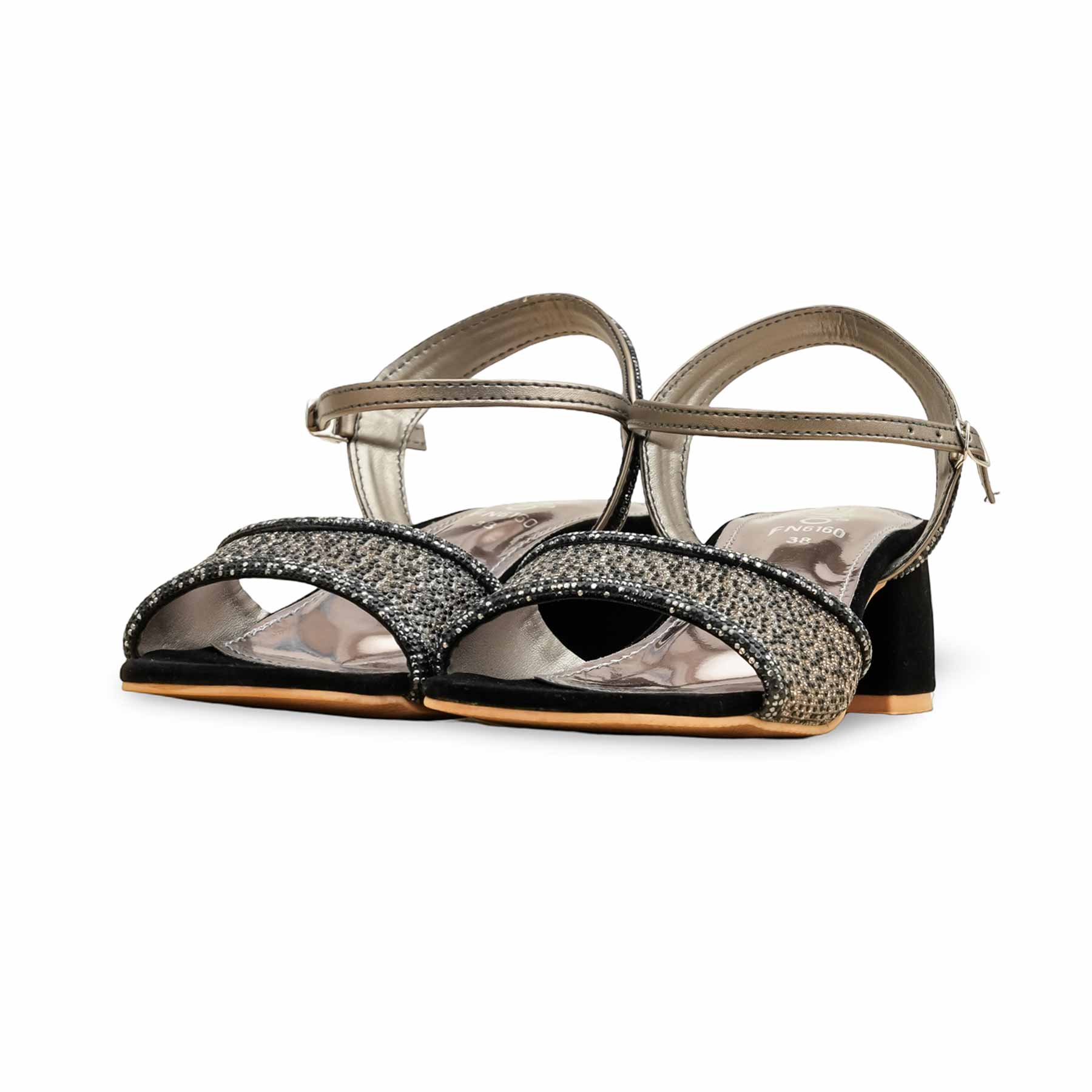 Grey Fancy Sandal For Women FN6160 - Image 3