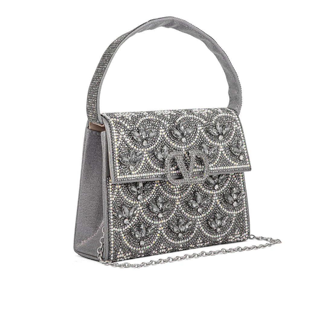Grey Fancy Shoulder Bag P24333 - Image 3