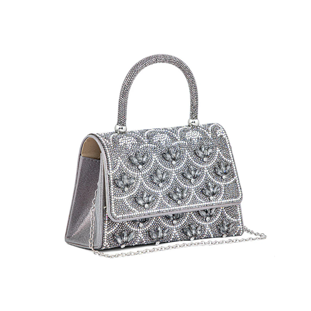 Grey Fancy Shoulder Bag P24334 - Image 3