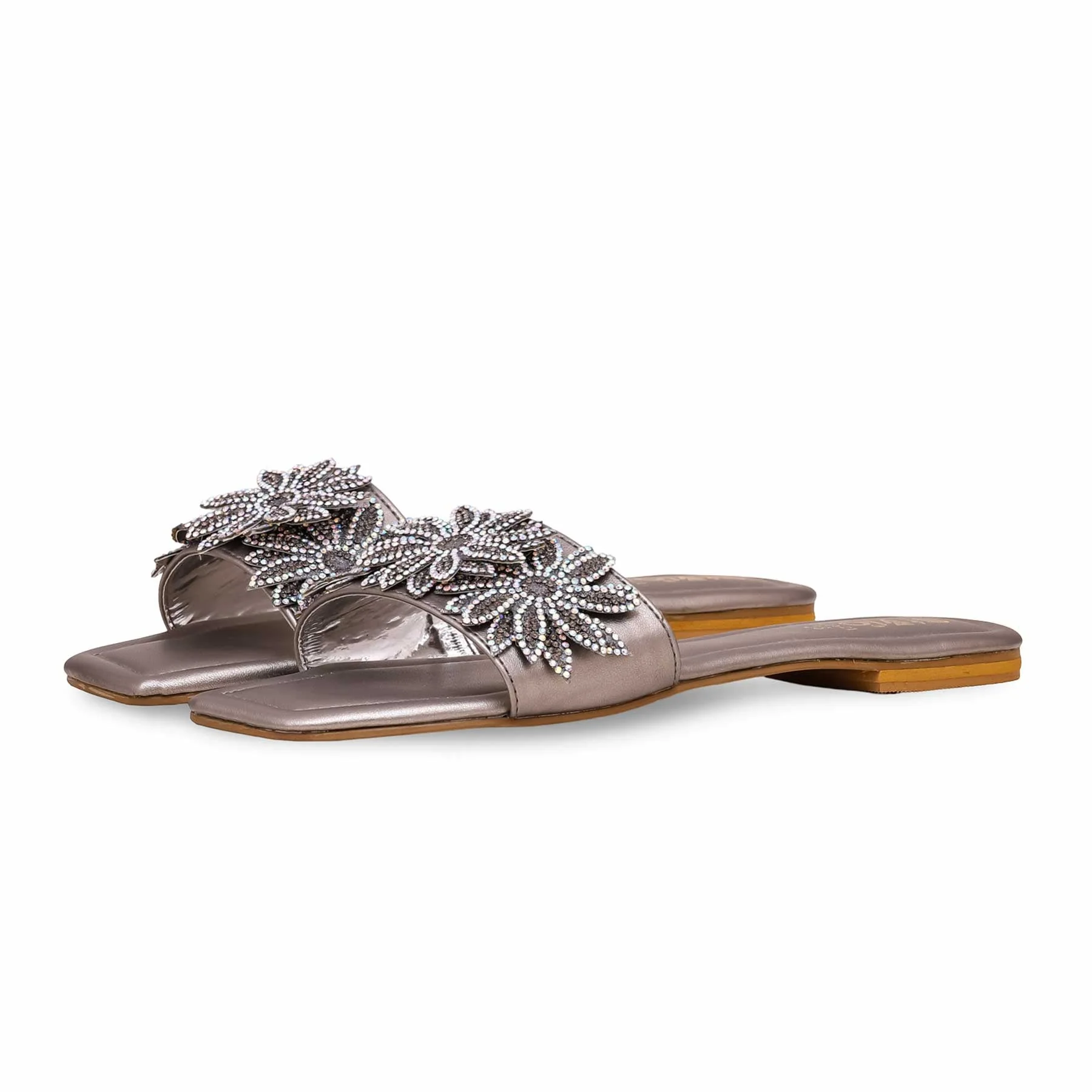 Grey Fancy Slipper FN7821 - Image 3