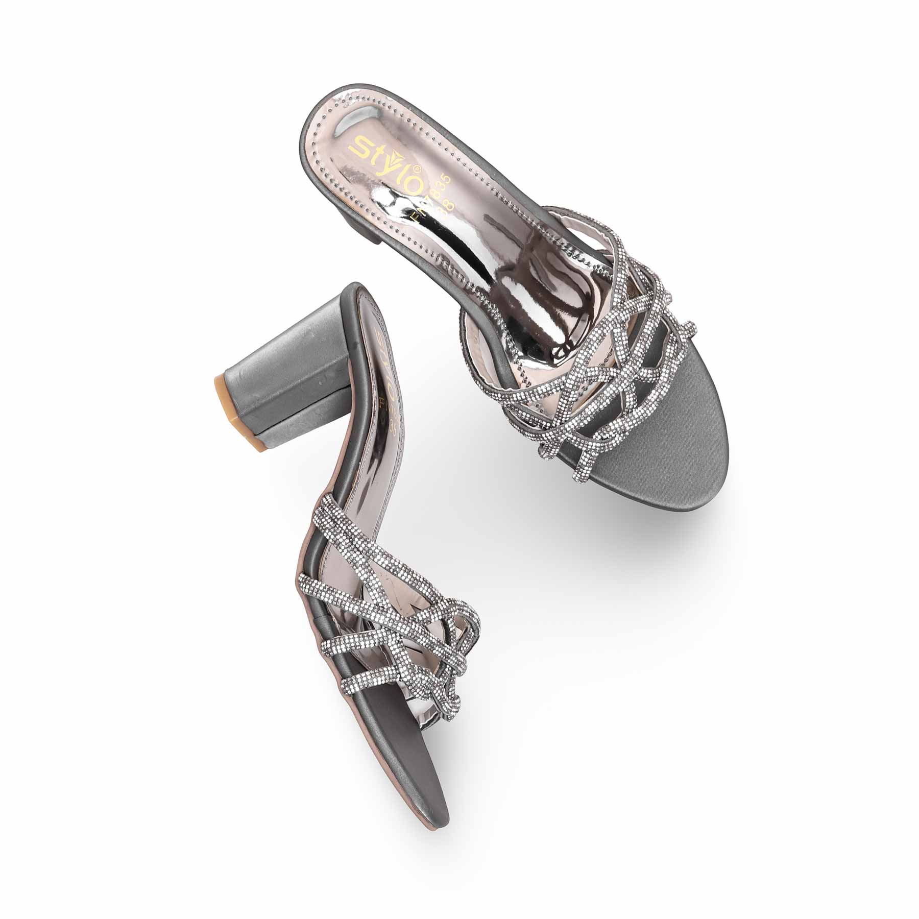 Grey Fancy Slipper FN7835 - Image 5