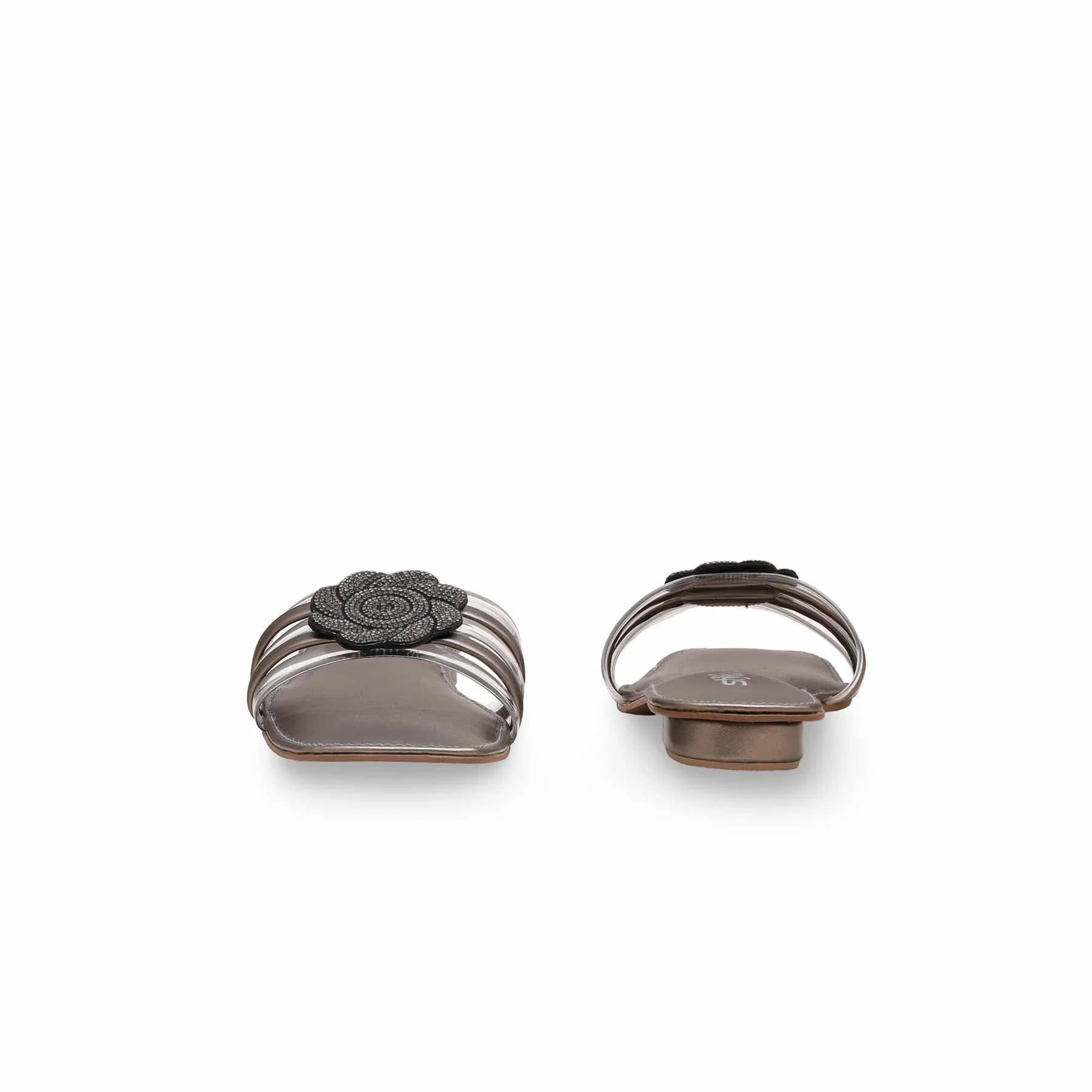 Grey Fancy Slipper FN7872 - Image 3