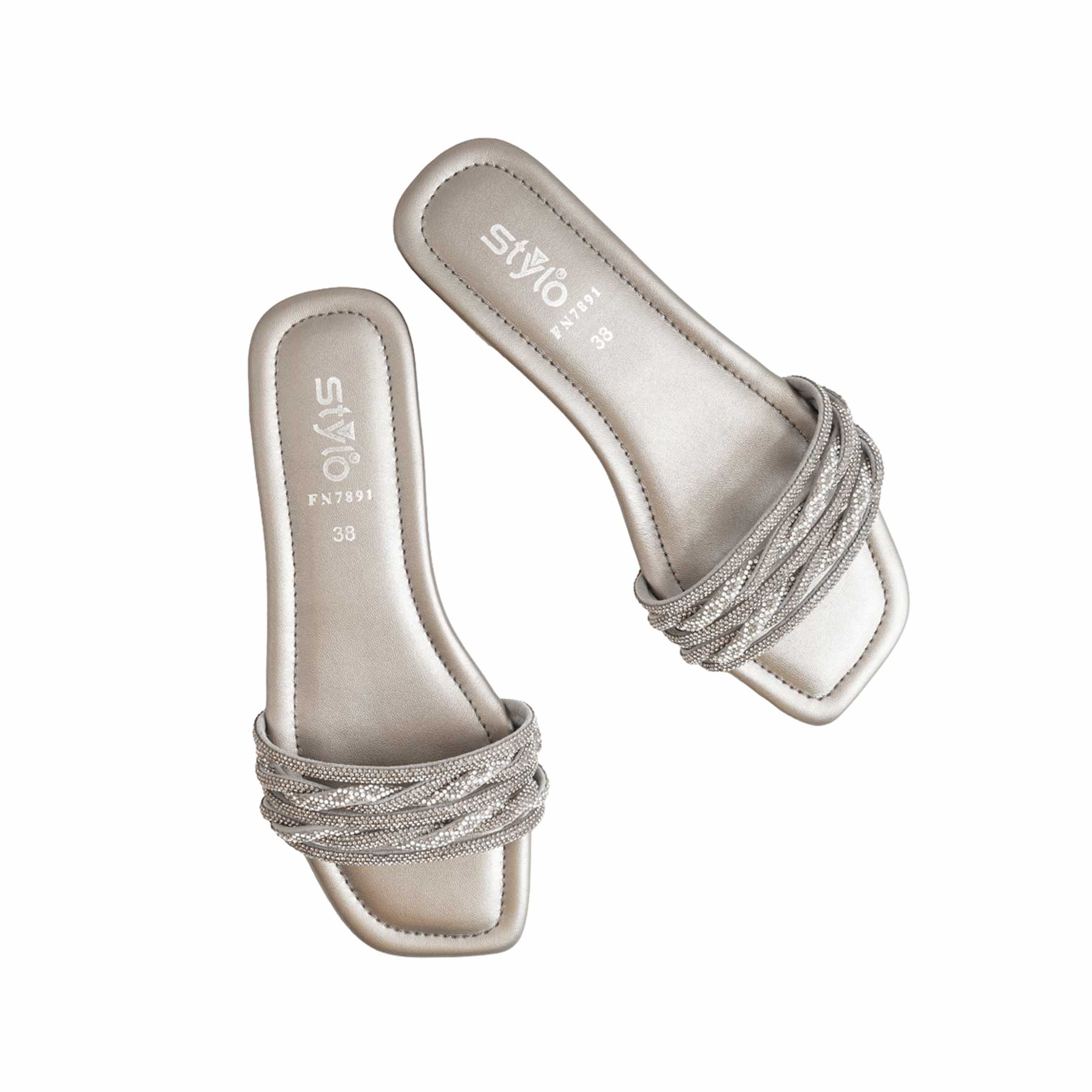 Grey Fancy Slipper FN7891 - Image 5