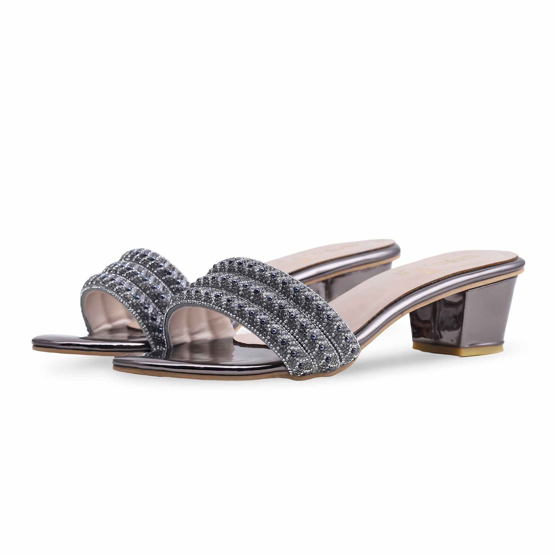 Grey Fancy Slipper FN7921 - Image 3