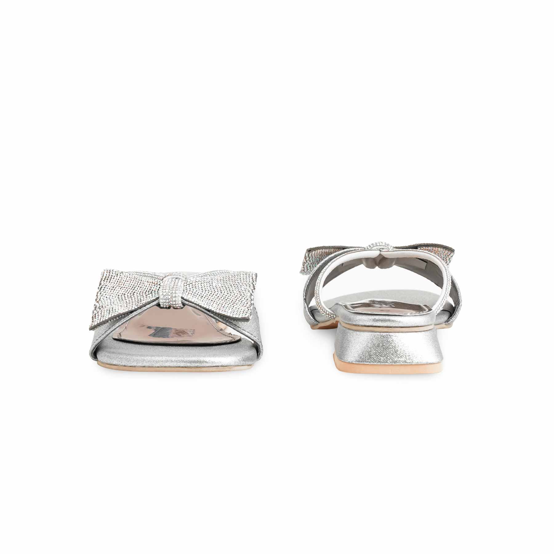 Grey Fancy Slipper For Ladies FN7947 - Image 4
