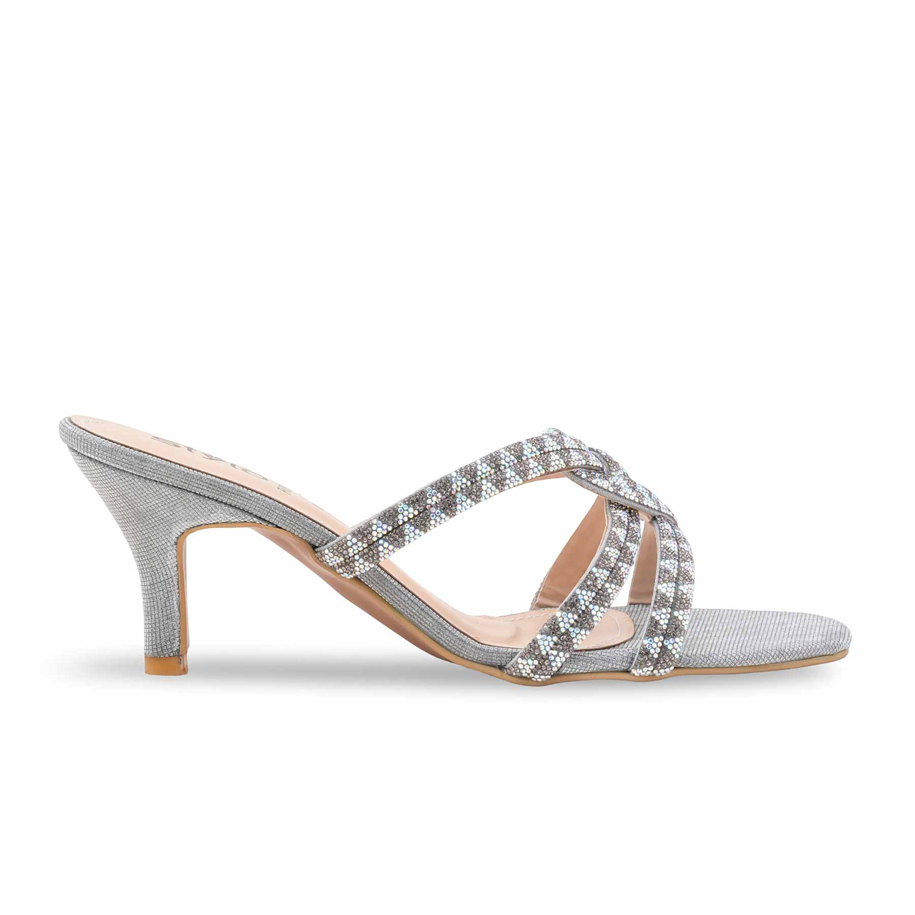 Grey Fancy Slipper For Women FN7989 - Image 2