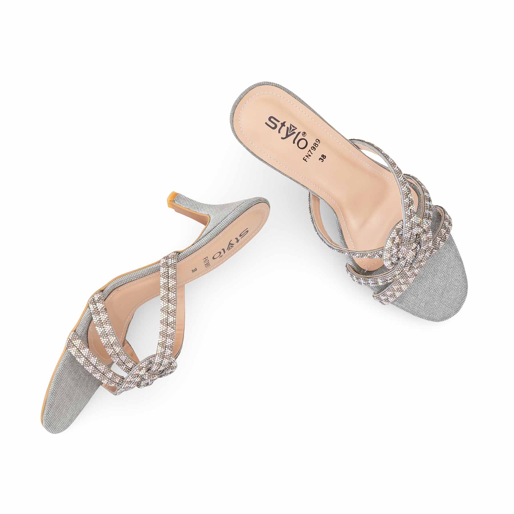 Grey Fancy Slipper For Women FN7989 - Image 5