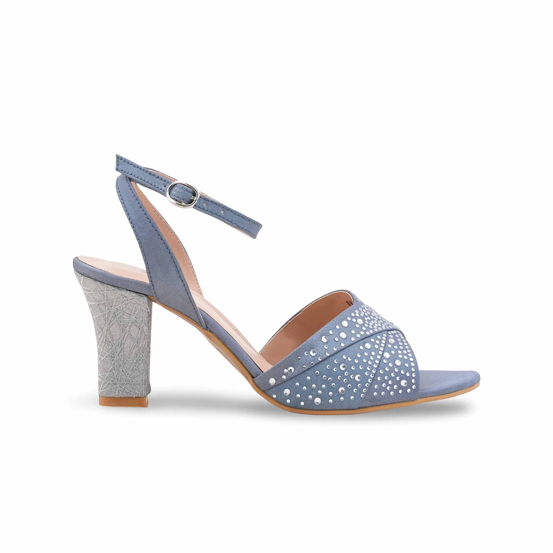 Grey Fancy Women Sandal FN6294 - Image 2