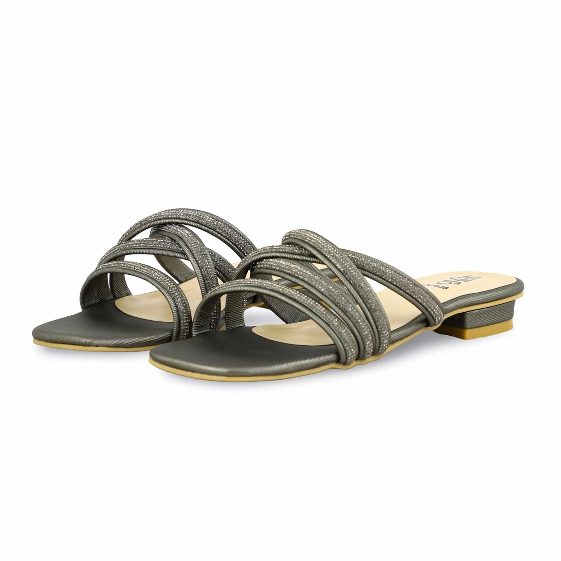 Grey Fancy Women Slipper FN7938 - Image 3