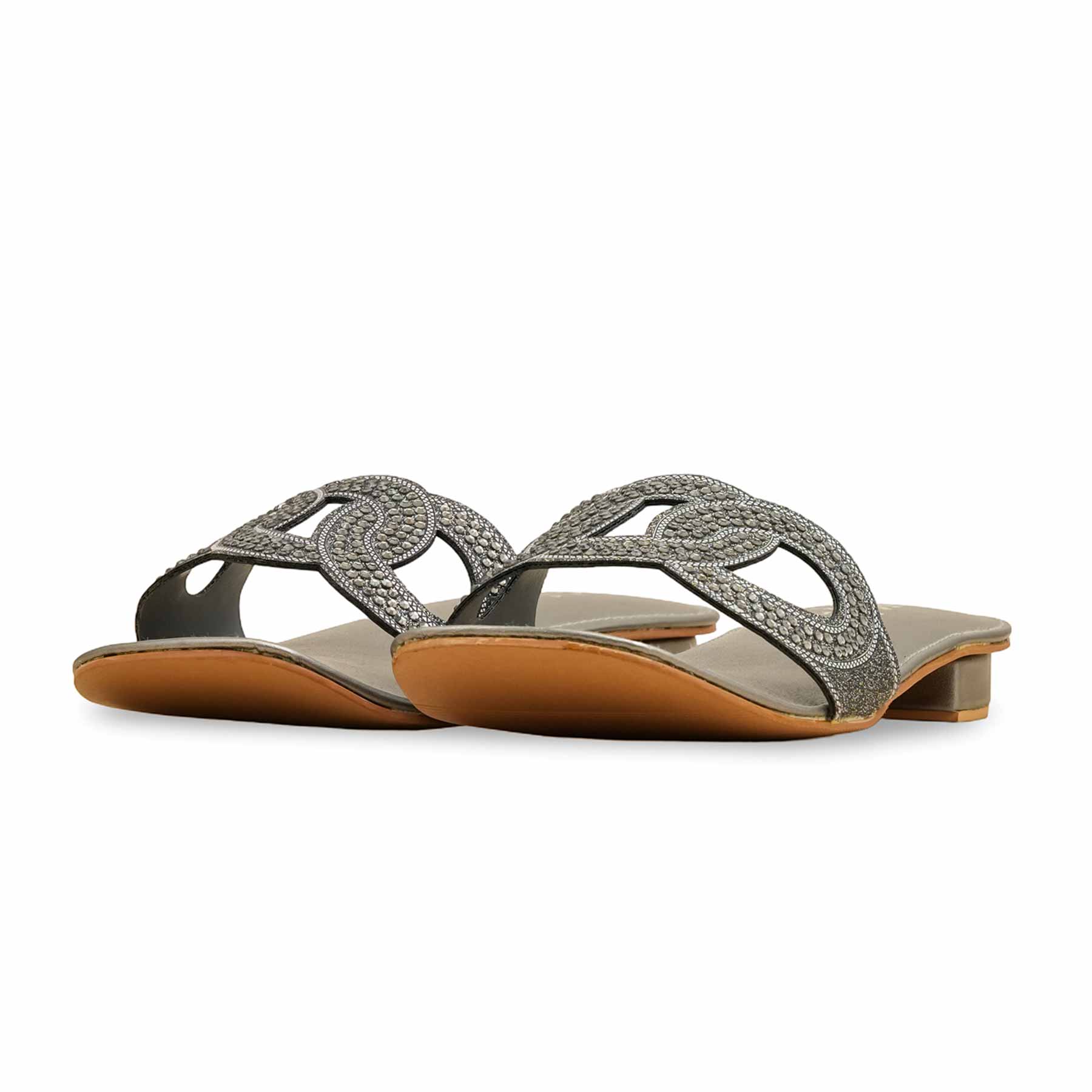 Grey Fancy Women Slipper FN8010 - Image 3