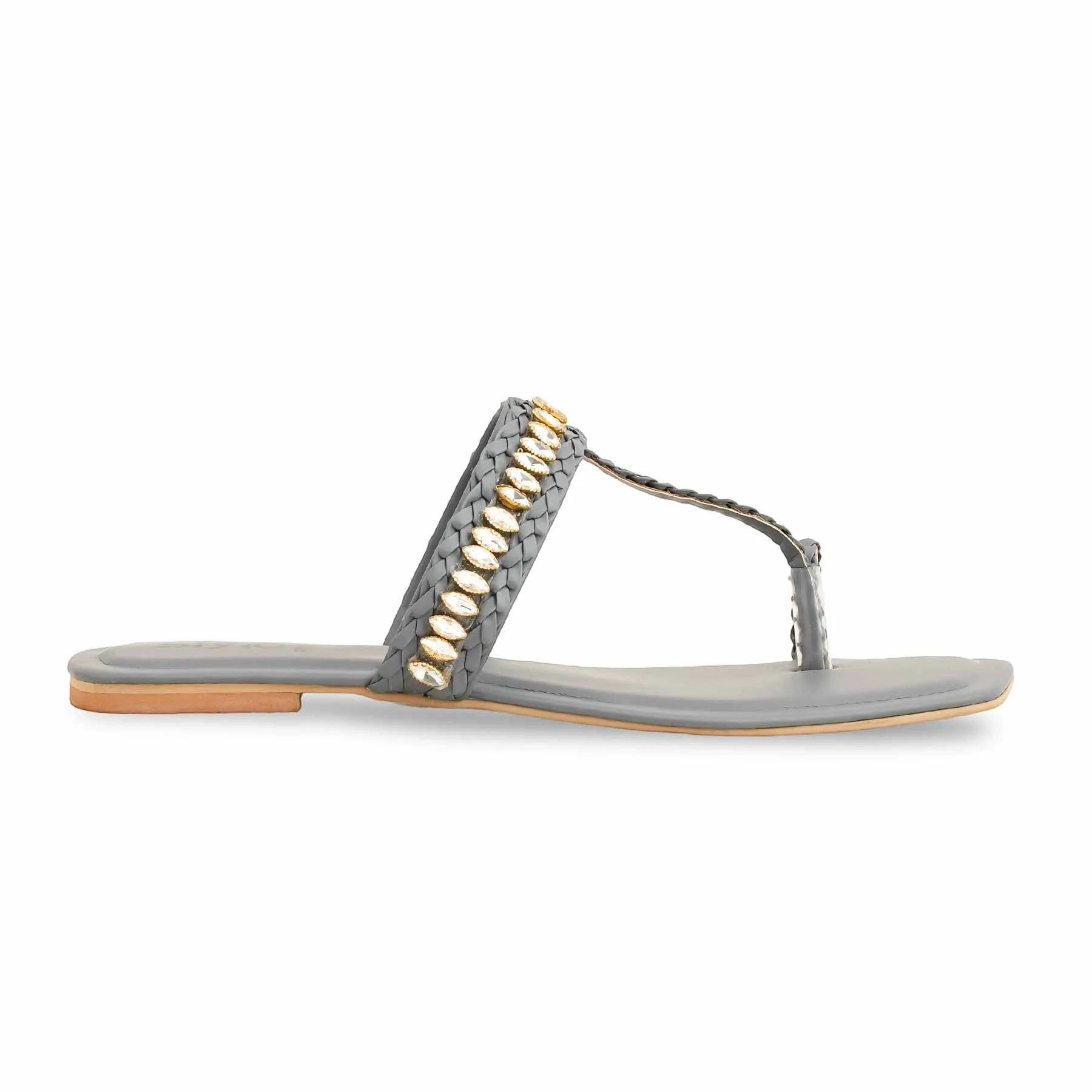 Grey Formal Chappal For Ladies FR0563 - Image 2