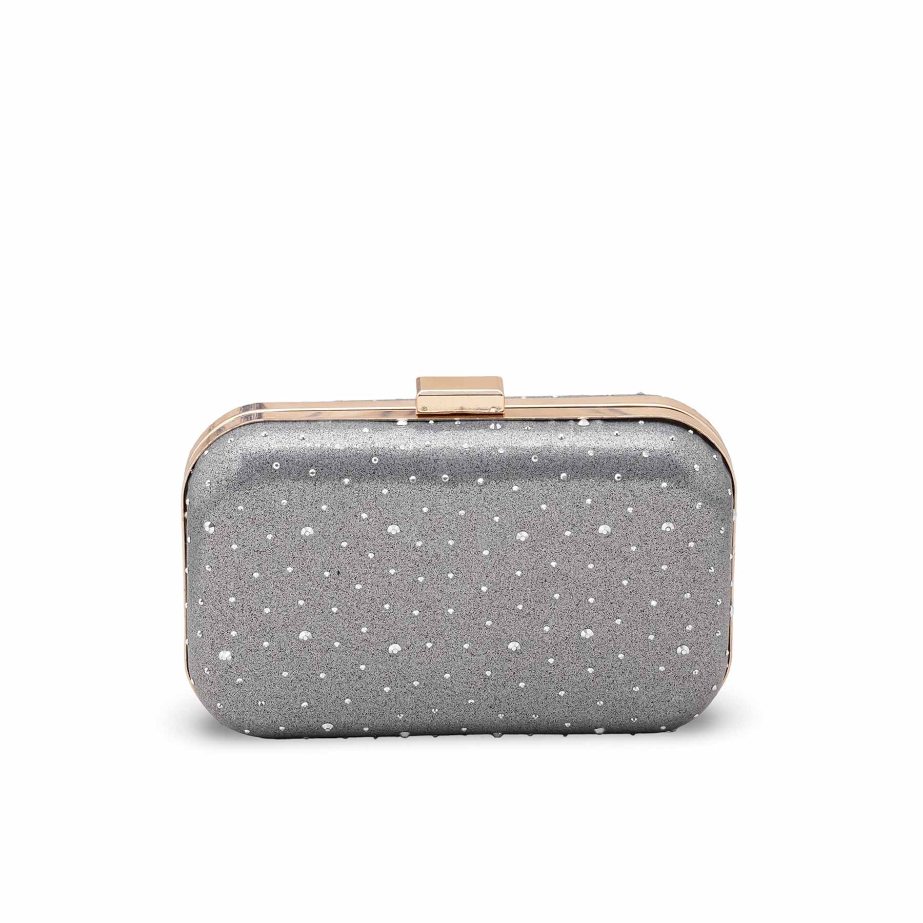Grey Formal Clutch For Ladies P15700 - Image 2