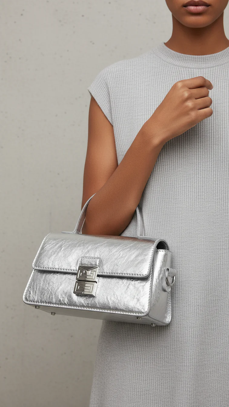 Grey Formal Clutch P24108