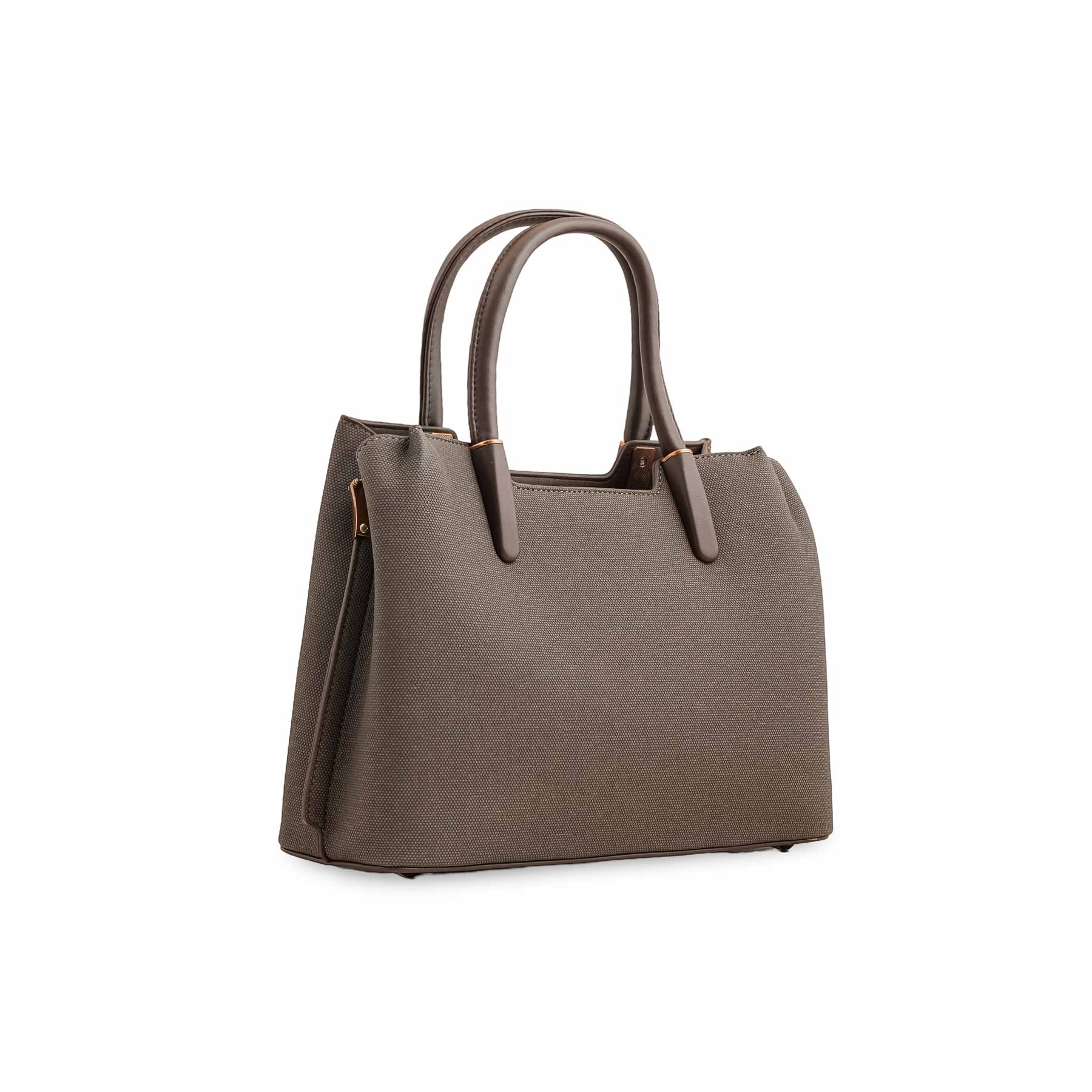 Grey Formal Hand Bag For Ladies P36378 - Image 2